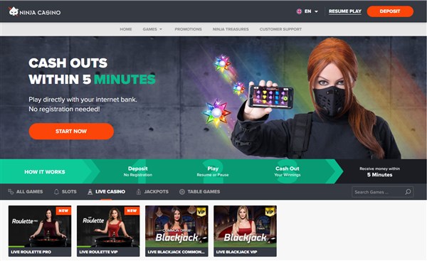 Ninja Casino Review